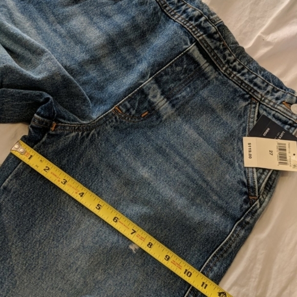 Lucky Brand Relaxed Cropped Crop Jean Overalls - Picture 6 of 9